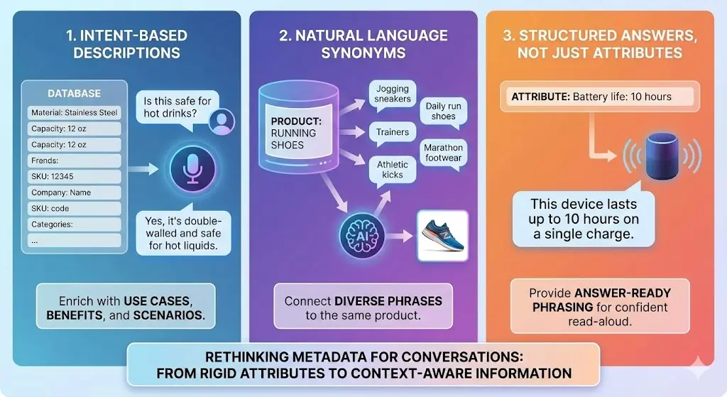 Rethinking Metadata for Conversations, Not Catalogs