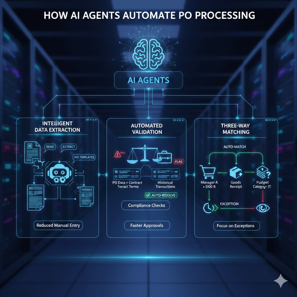 How AI Agents Automate PO Processing